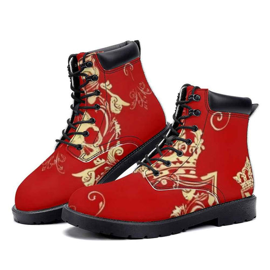 Leather Martin Boots