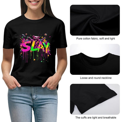 Women's T-shirt "Slay" Designer Streetwear Crown Co.👑
