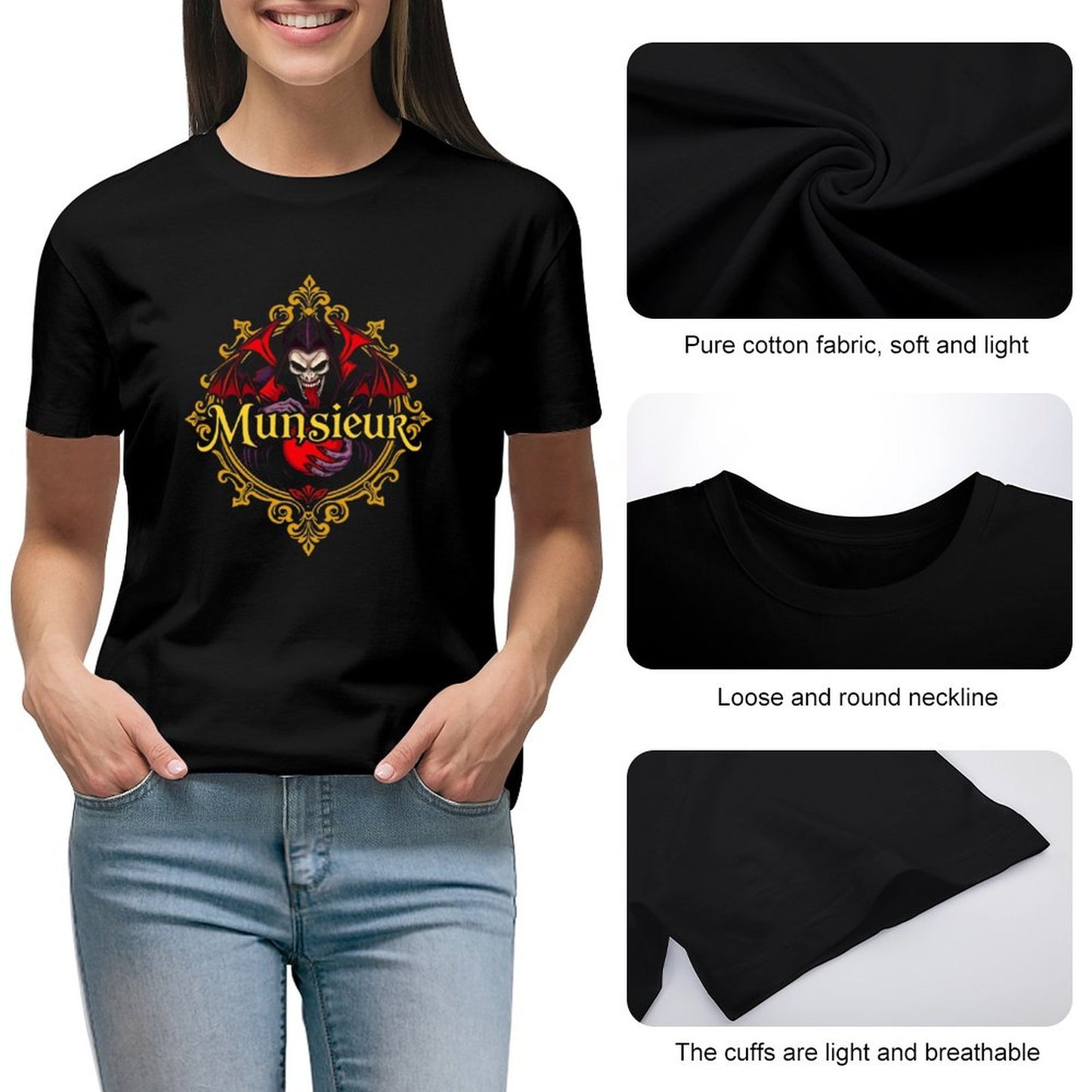 Women's Munsieur T-shirt "Noor" Valentine's Day Design Bleeding Collection
