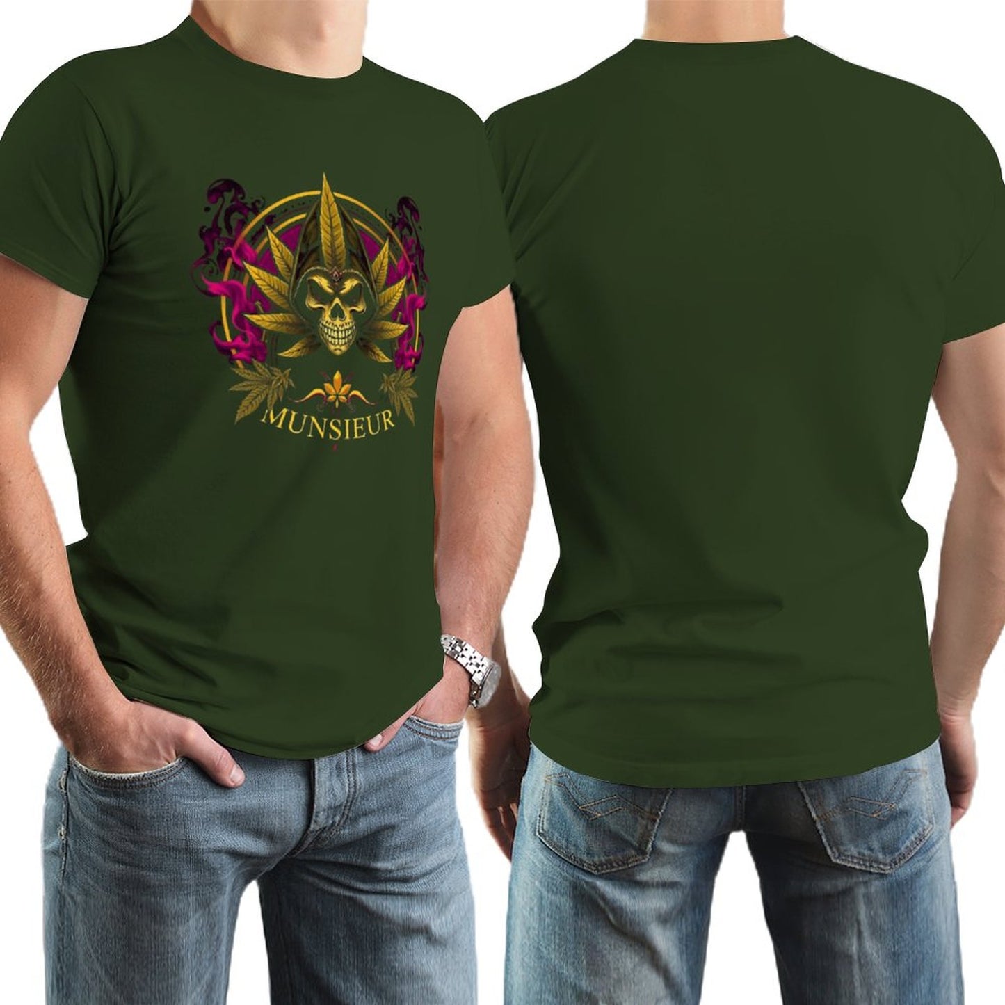 Munsieur 420 Collection "Out The Smoke" Tee for Men