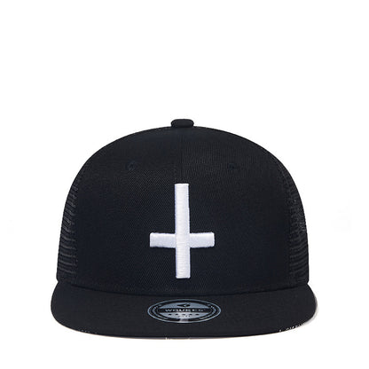 Hip Hop Hat Mesh Cap Street Wild Cross Embroidered Baseball