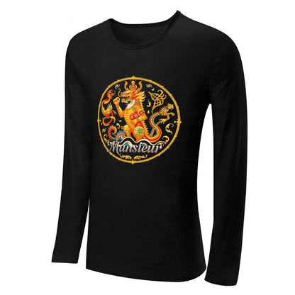 Munsieur Long Sleeve Tee for Men: Luxe Fabric, Tailored Fit - Munsieur