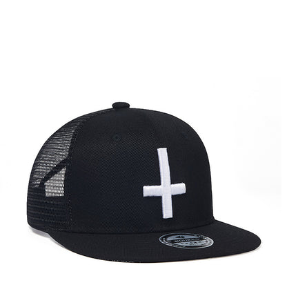 Hip Hop Hat Mesh Cap Street Wild Cross Embroidered Baseball