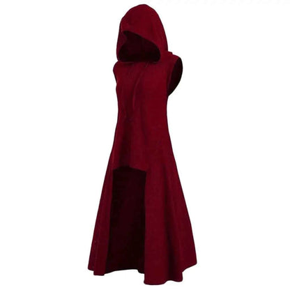 Fashion Gothic Clothing Women Tops Women's Steampunk Coat Hooded Long Victorian Trench Sweatshirt