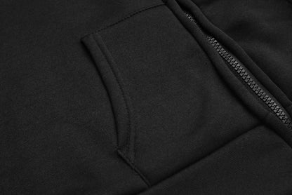 Irregular Black Punk Hoodie | Sheep Head Moon Print | MUNSIEUR