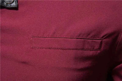 Mens Dress Shirts Short Sleeve Summer Goth Style Rivet Solid Color Social Shirt Homme Men Steampunk Slim Fit Chemise Streetwear