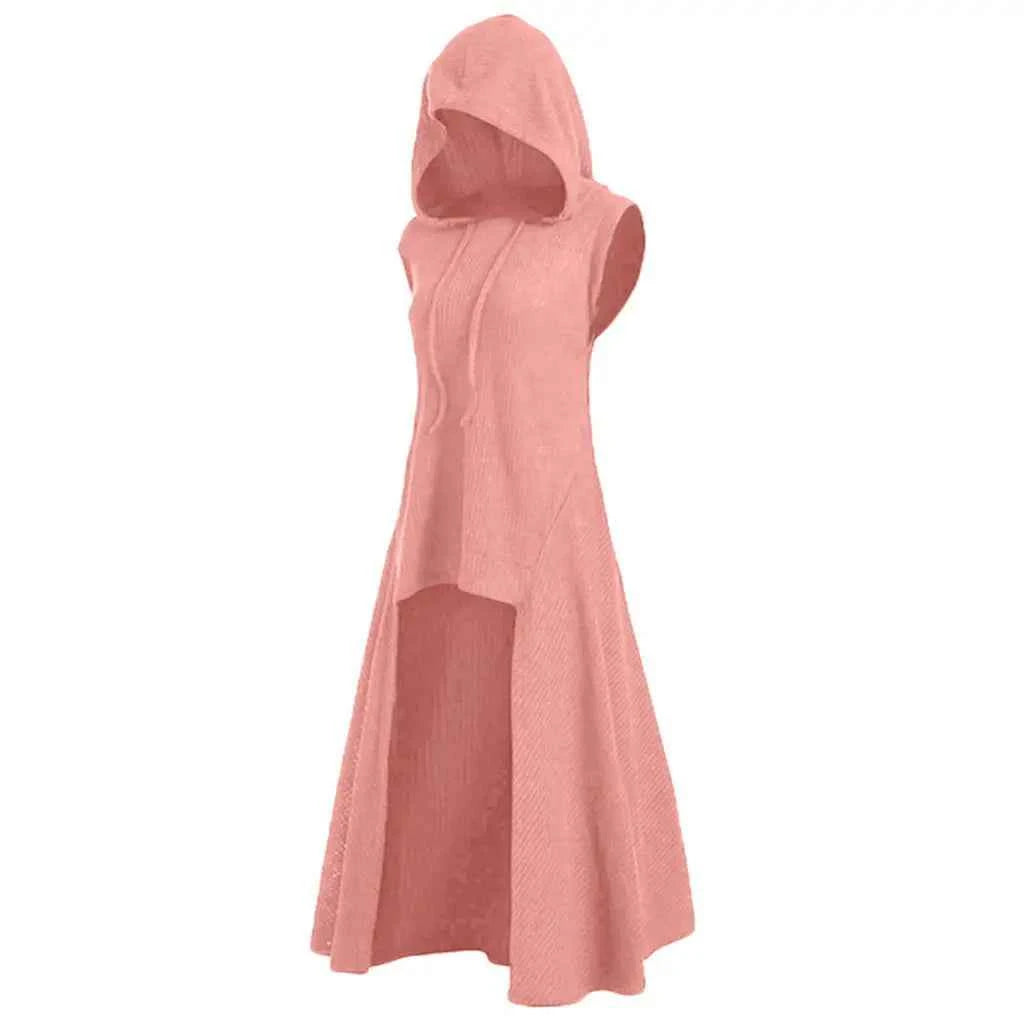Fashion Gothic Clothing Women Tops Women's Steampunk Coat Hooded Long Victorian Trench Sweatshirt