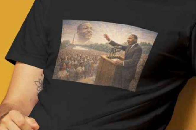 MUNSIEUR Men's Tee MLK Collection "The Speech"