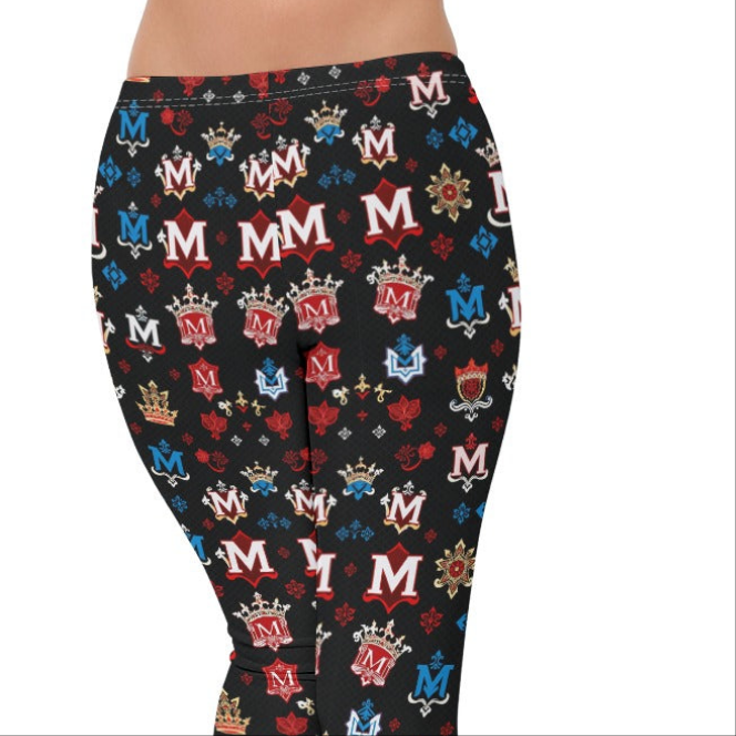 Munsieur Luxury Streetwear Leggings for Women - Bold Pattern