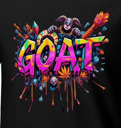 MUNSIEUR Mardi Gras Tee for Men – "GOAT" Elite Legacy Streetwear
