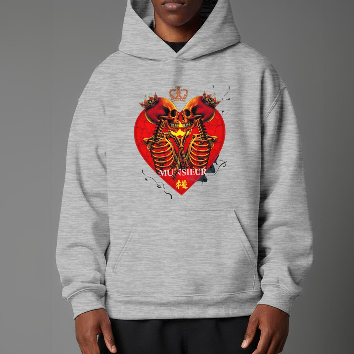 Unisex Halloween Pullover Hoodie Sweatshirt with Micro-Fleece Lining by MUNSIEUR