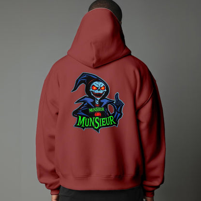 Unisex Halloween Pullover Hoodie Sweater with Micro-Fleece Lining by MUNSIEUR