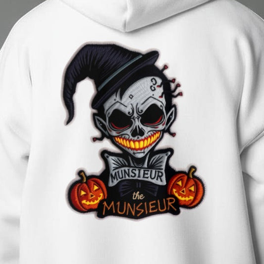 Unisex Halloween Pullover Hoodie Sweater with Micro-Fleece Lining