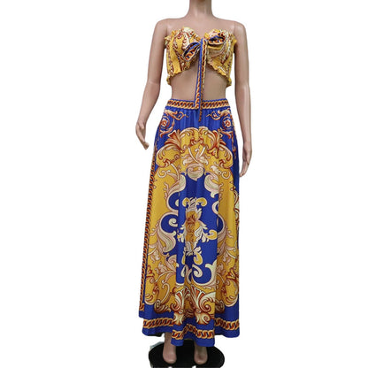 Mid Length Skirt Set