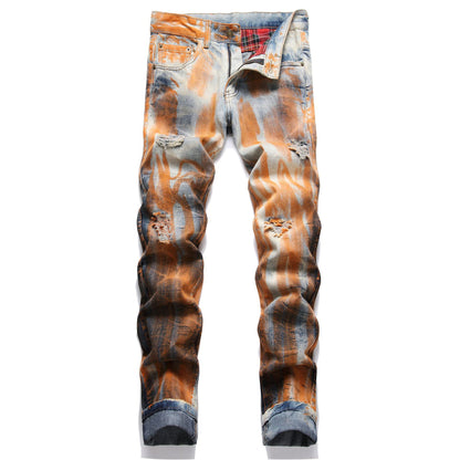 Men's Designer Style Fashion Pants Ripped Patches Many Variations and Style to Choose From