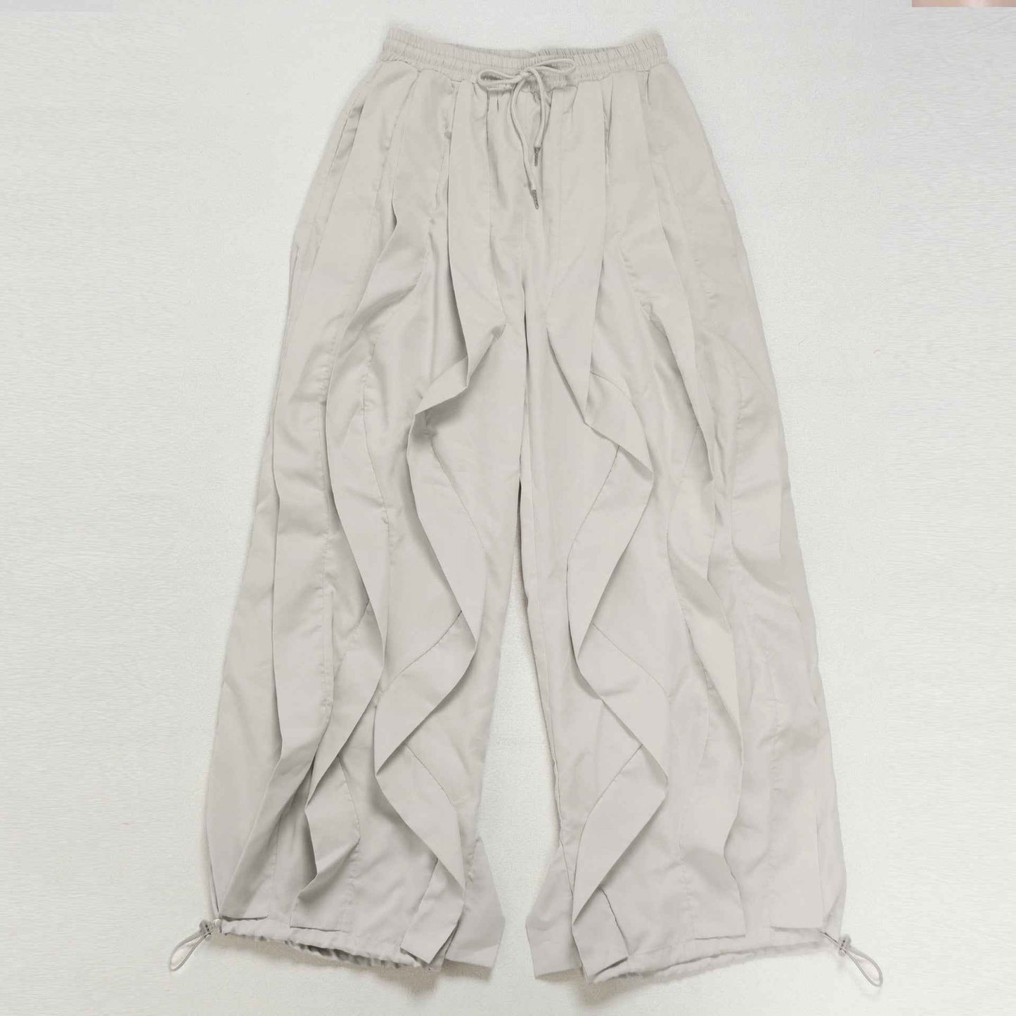 Elegant Office Workwear Stitching Lace Bloomers Banded Sweats Jeans