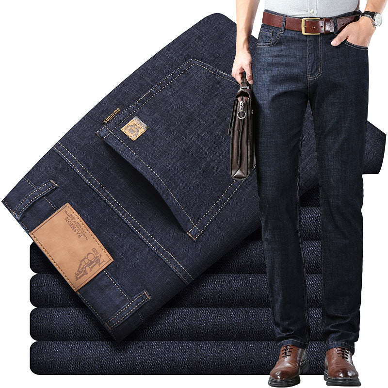 Summer Denim Quality Mid-high Waist Pants