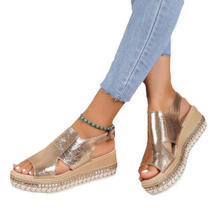 Women's Plus Size Rope Sandals