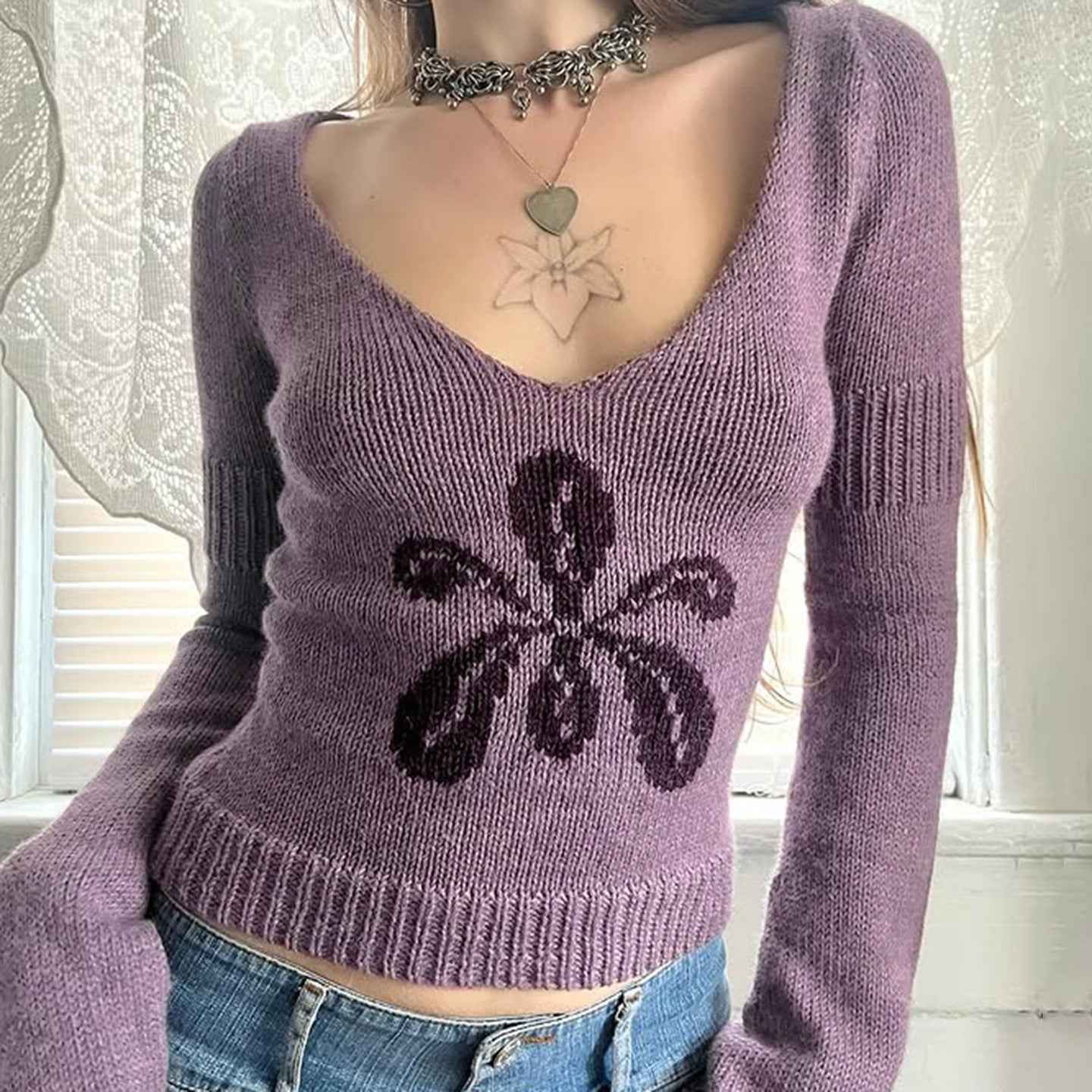 Gentle Long Sleeve Sweater for Women