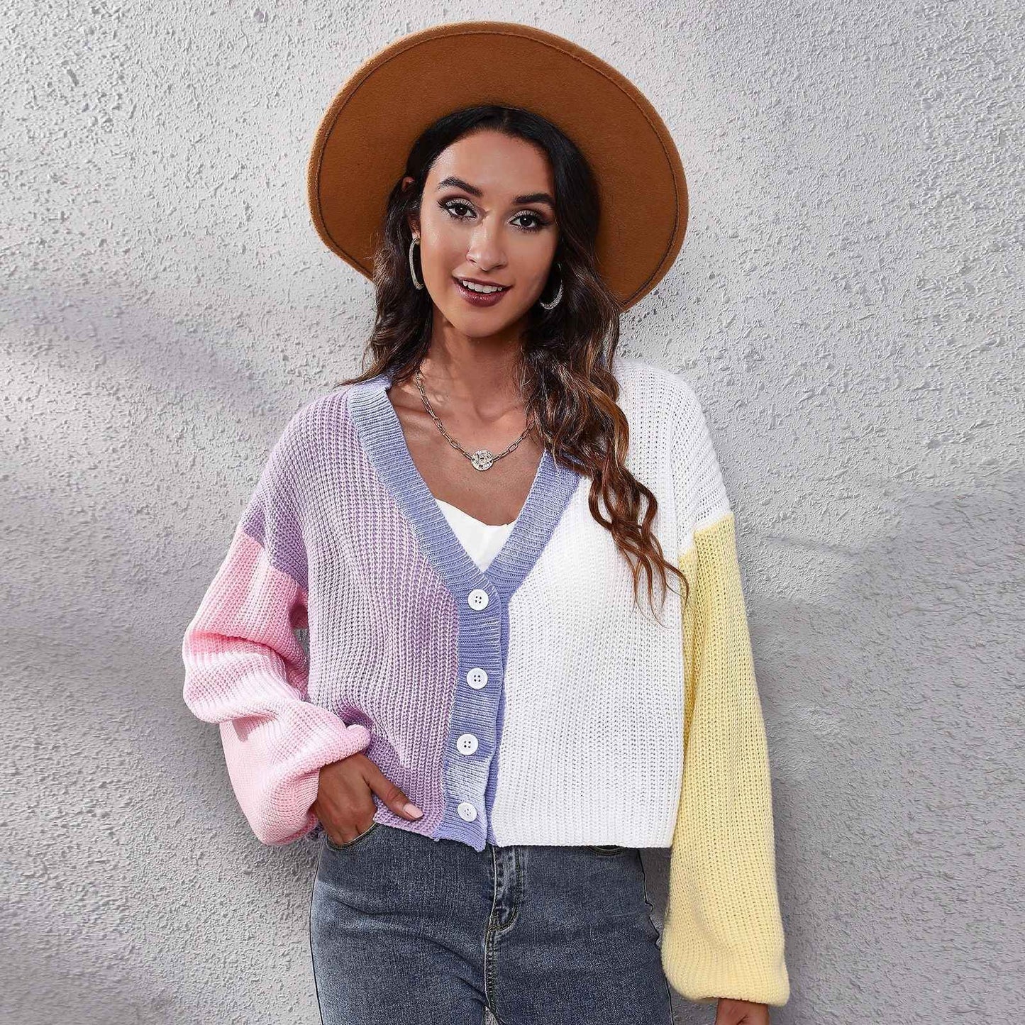 Knitted Cardigan Sweater for Women Loose