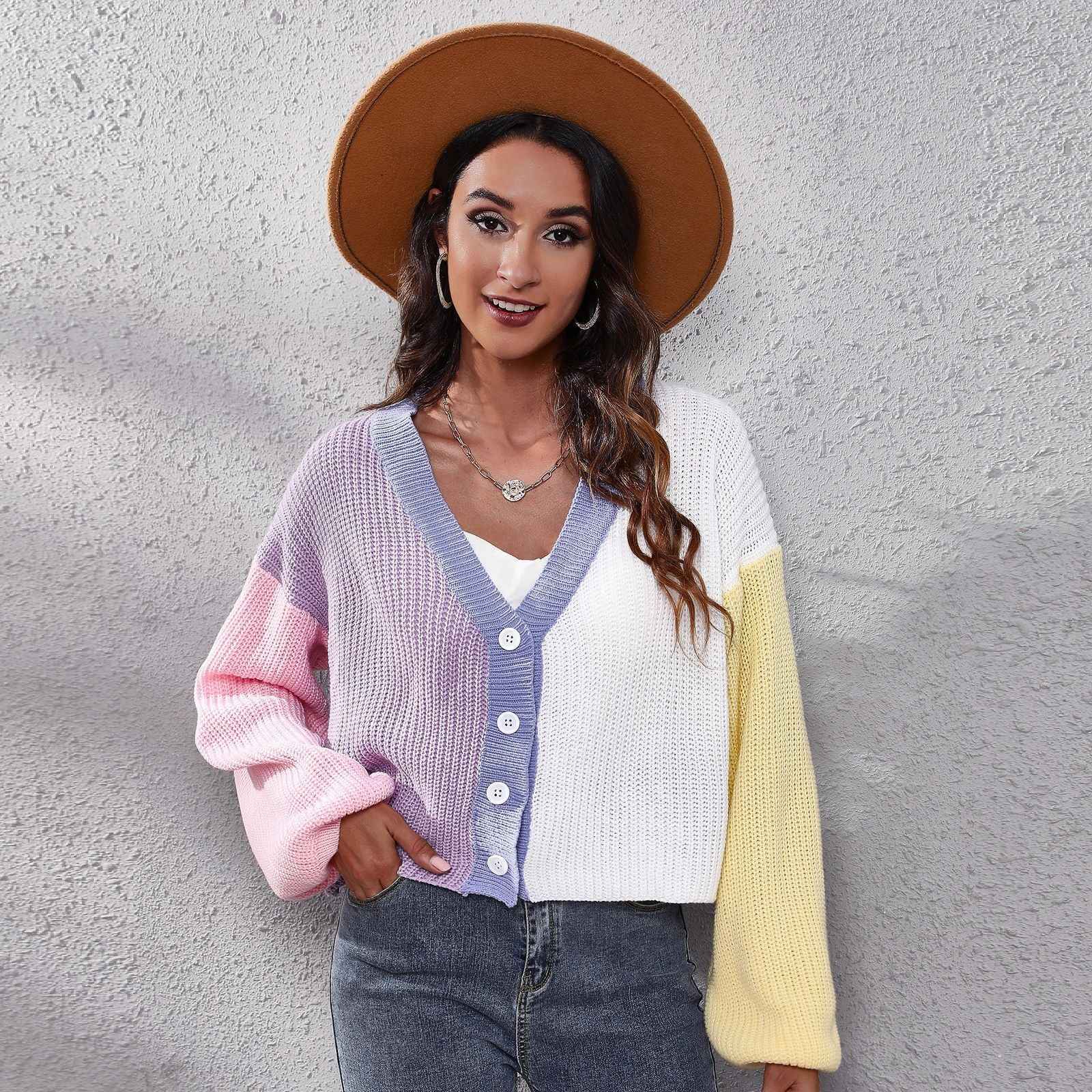 Knitted Cardigan Sweater for Women Loose