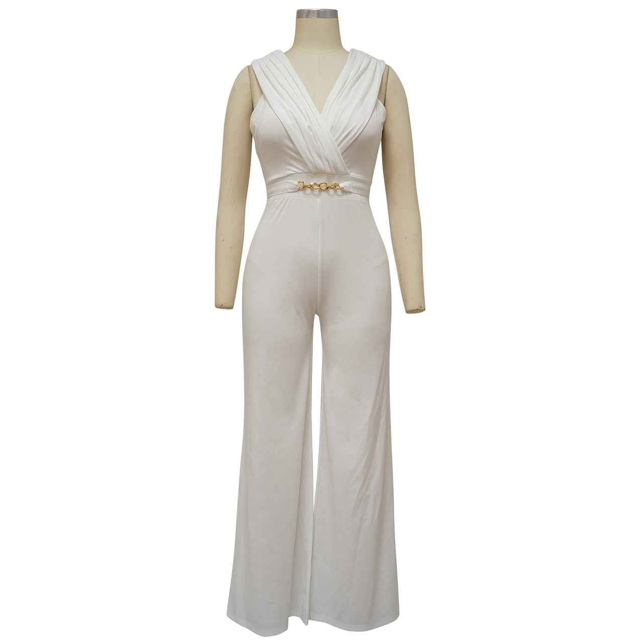 Slim Casual Sleeveless Jumpsuit