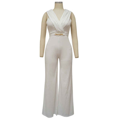 Slim Casual Sleeveless Jumpsuit