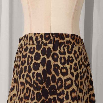 Skirt Women Spring Leopard Print Design