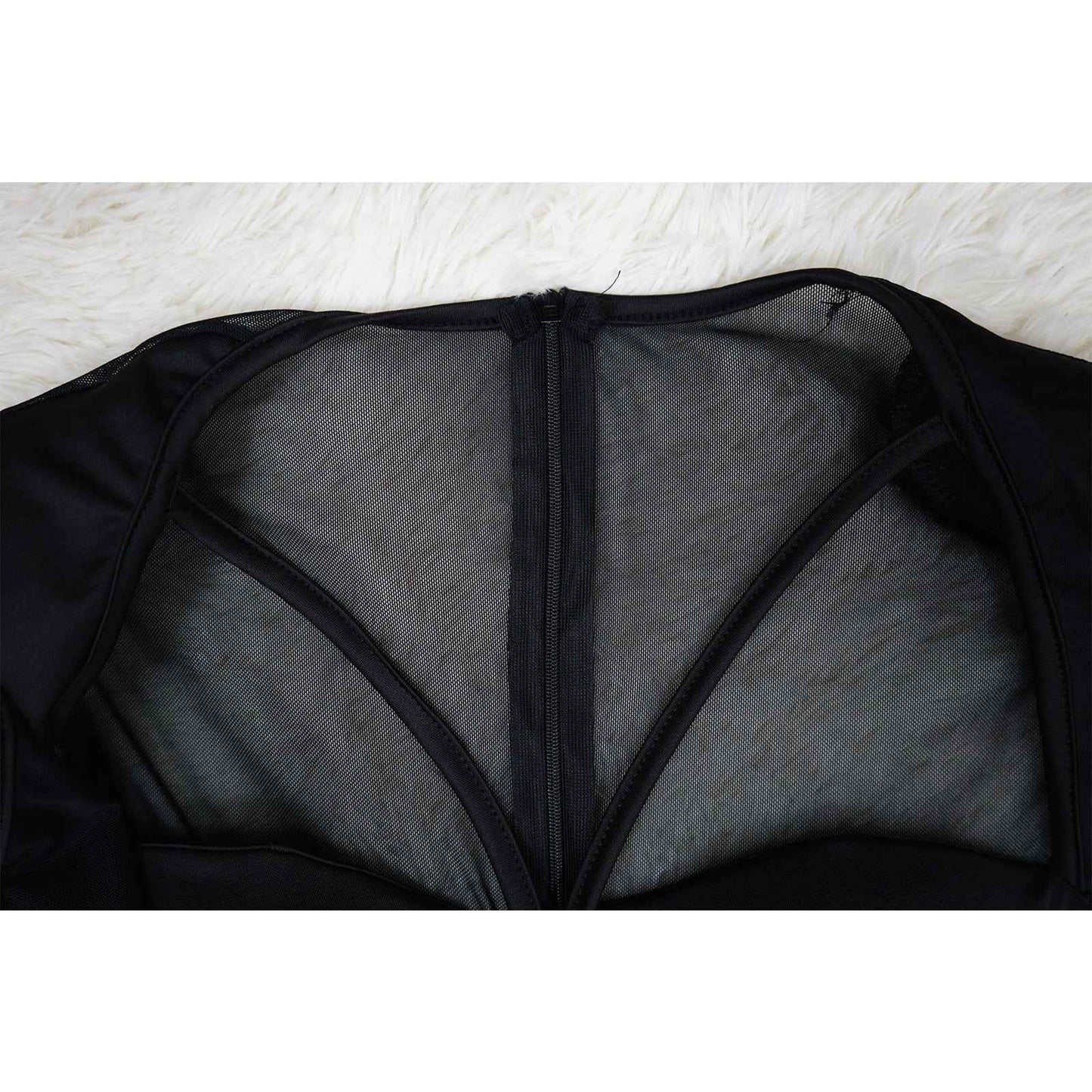 Solid Color Sexy See through Jumpsuit Women
