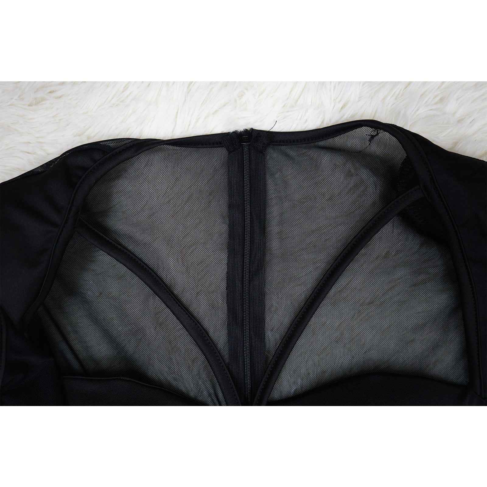 Solid Color Sexy See through Jumpsuit Women