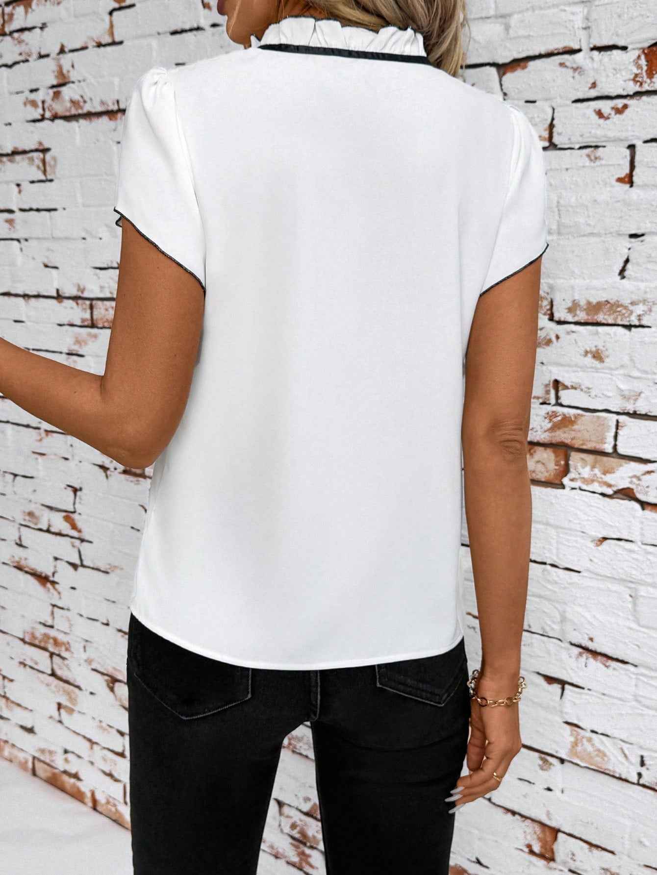 MUNSIEUR All Pleated Blouse