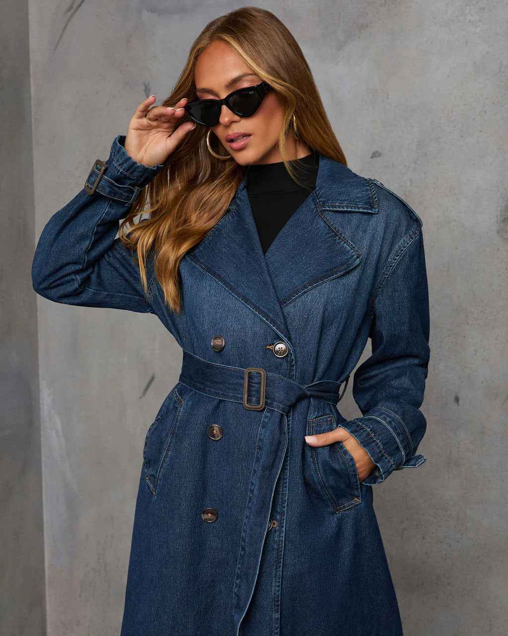 Retro Denim Windbreaker Jacket