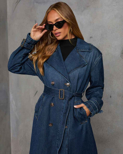 Retro Denim Windbreaker Jacket