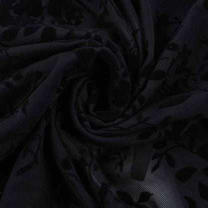 Dark Mesh Velvet Blouse for Women