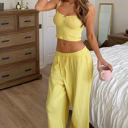 Summer Casual Two Piece Set Women's Pajamas Set