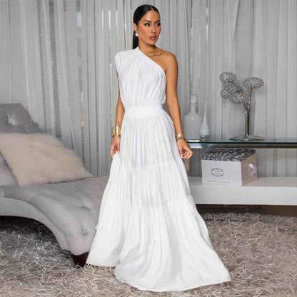 Solid Color Vacation Dress