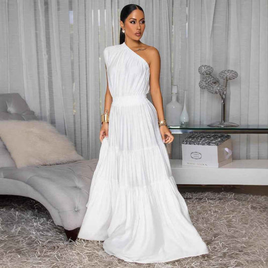 Solid Color Vacation Dress