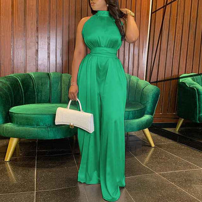 Women's Sleeveless Loose Fit Jumpsuit
