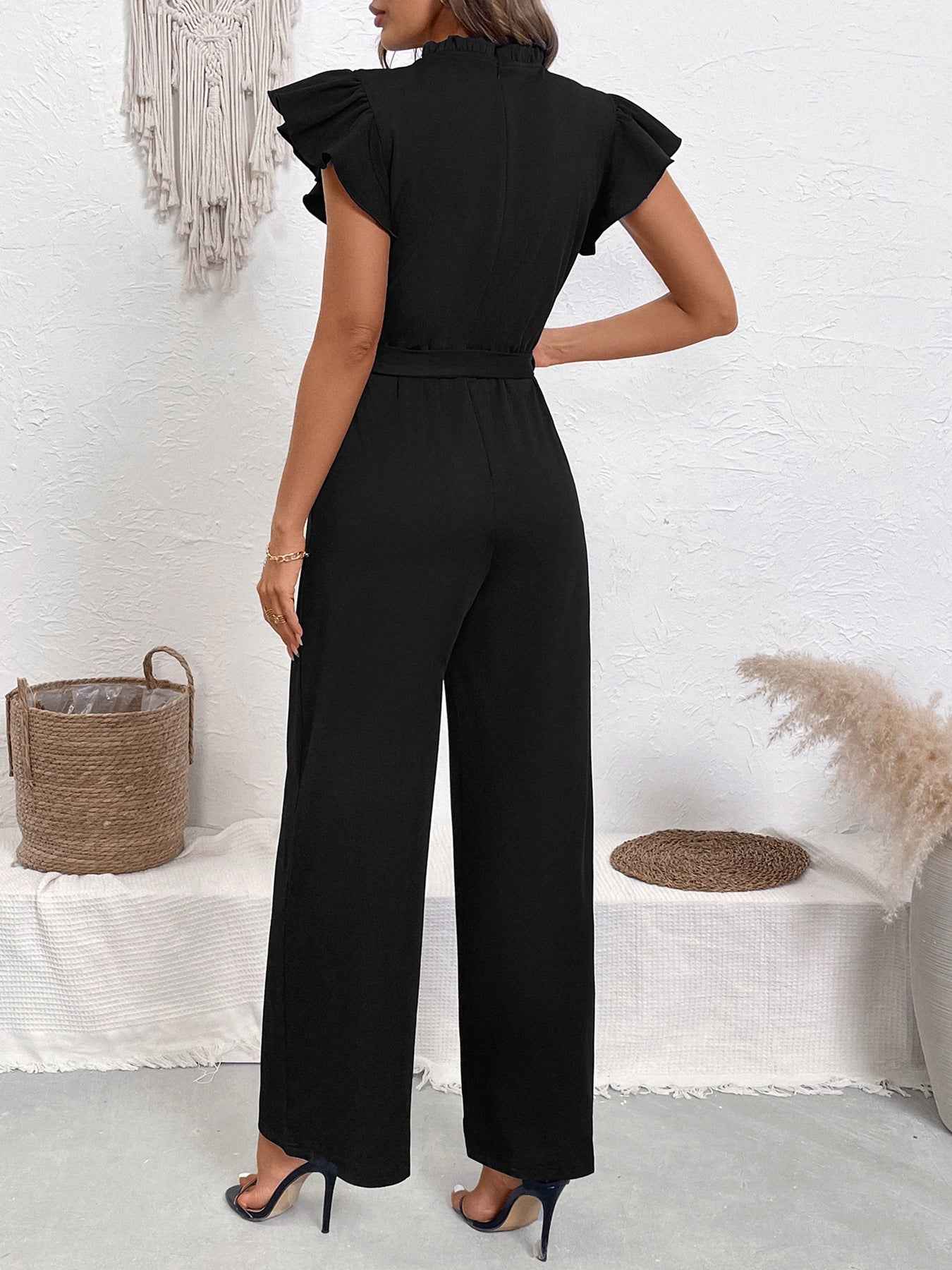 Lace Collar Jumpsuit