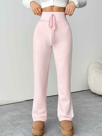 Warm Berber Fleece Pink Casual Leggings Sweats