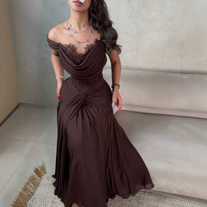 Autumn Drop Lace Big Hem Elegance Retro Dress New Arrivals