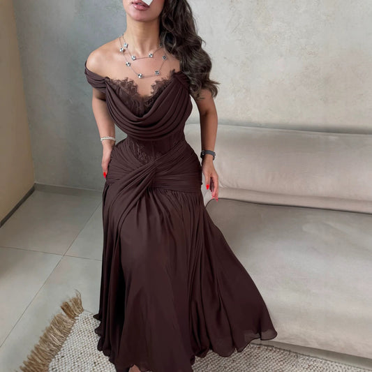Autumn Drop Lace Big Hem Elegance Retro Dress New Arrivals