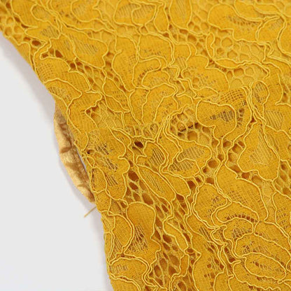 Round Neck Short Sleeve Lace Jumpsuit Wide Leg Pants Women Solid Color Trousers