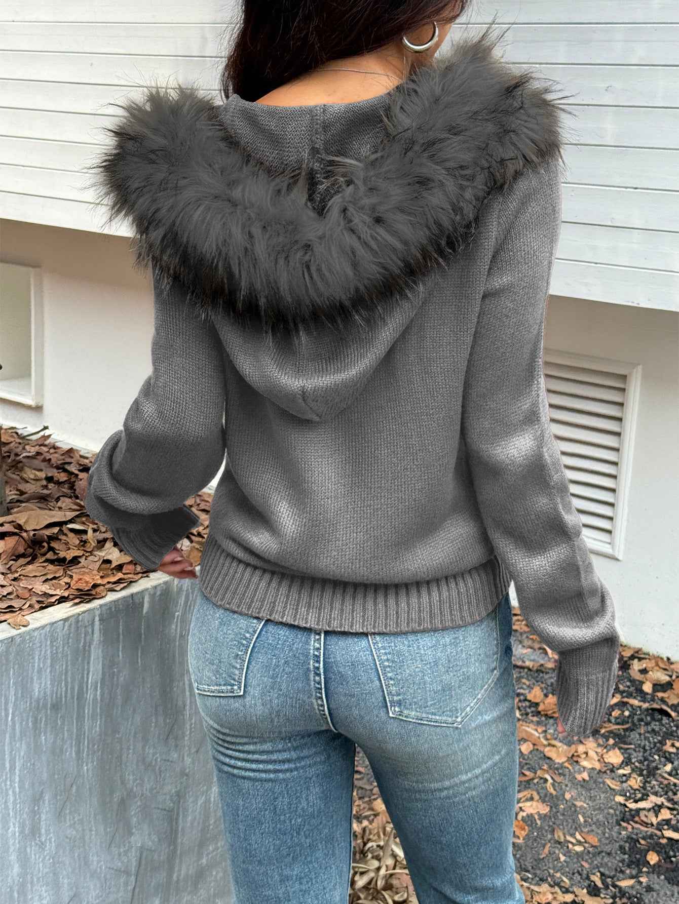 Casual Plush Long Sleeve Sweater