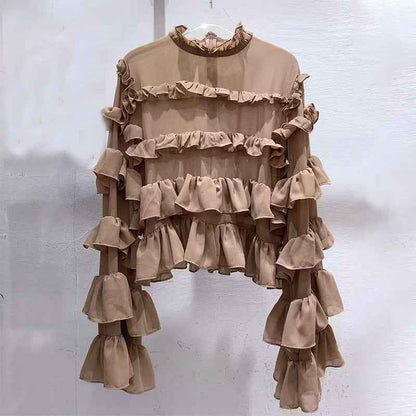 Comfortable Ruffled Blouse