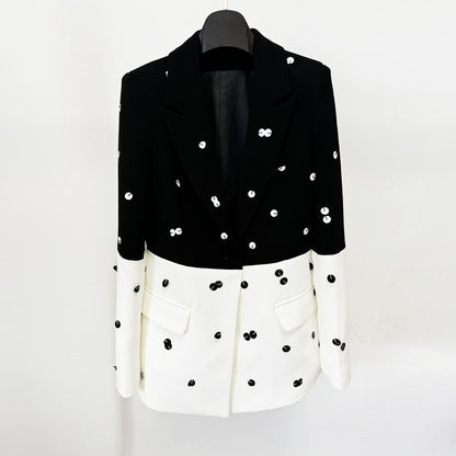 Women's Fashionable Sequins Jacket + Skirt Set - Munsieur