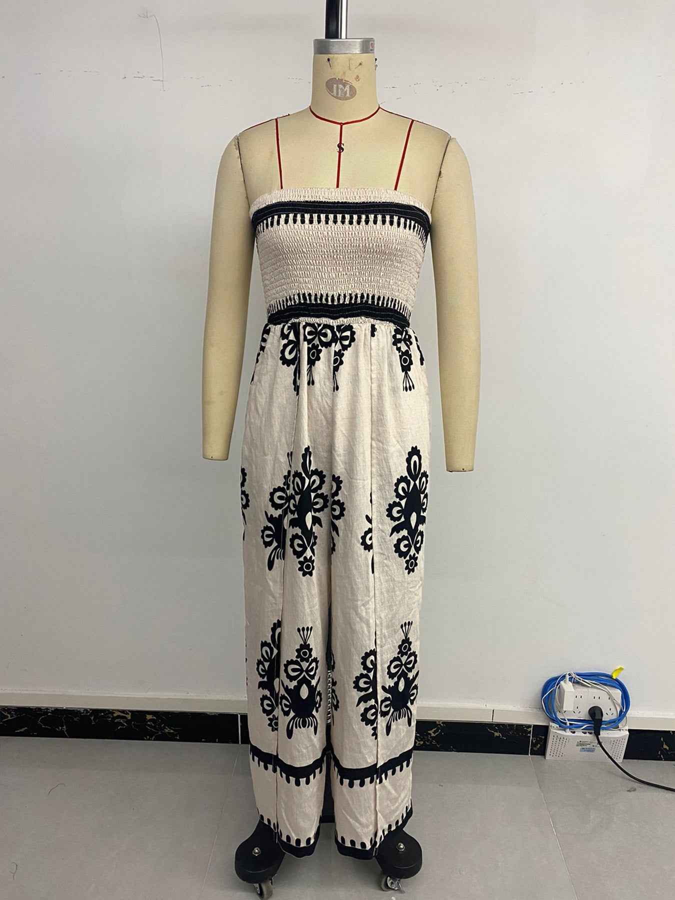 Tube Top Split-leg Jumpsuit