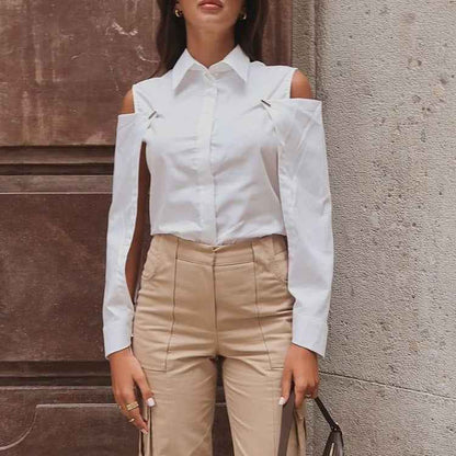 Women's Detachable Long Sleeve Blouse