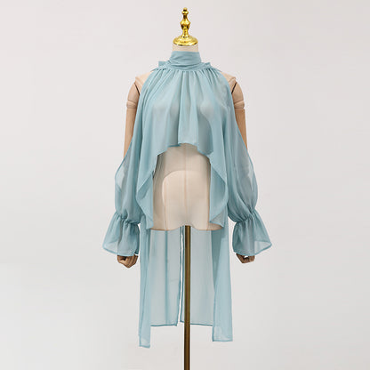 Casual Irregular Asymmetric Blouse