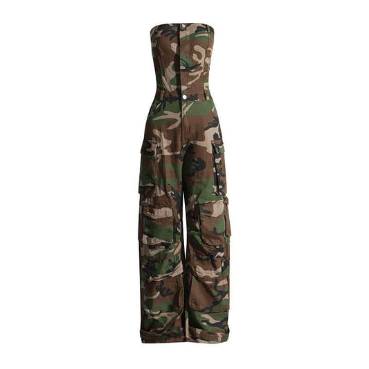 Jumpsuit Bandeau Slim Fit Slimming